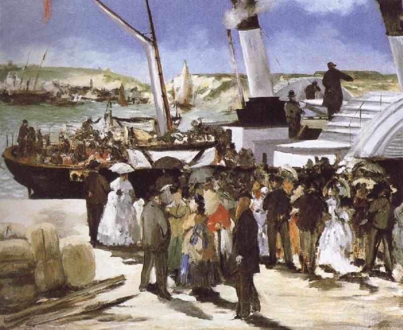 Edouard Manet The Departure of the folkestone Boat oil painting picture